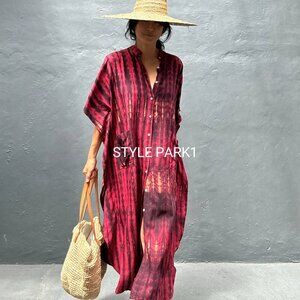 Women's Maxi Shirt Dress by StylePark1